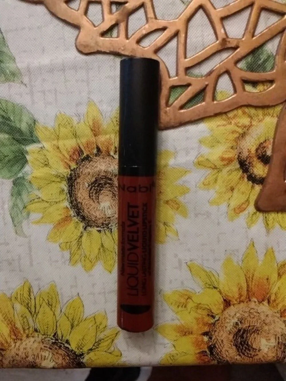 Liquid Velvet Matte Lipstick - Warm Red Brown Shade/blackcherry